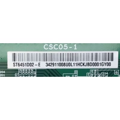 KIT DE TARJETAS PARA TV SONY 4K·UHD·HDR / MAIN A5019133B 220 / 1-002-204-11 / 100220211 / A-5019-133-B 220 / T-CON 342911008U0L11 / FUENTE 100139021 / 1-001-390-21 / PANEL YSAF065CNS01  / DISPLAY ST6451D02-E VER.2.2 / MODELO KD-65X75CH / KD65X75CH - Imagen 2